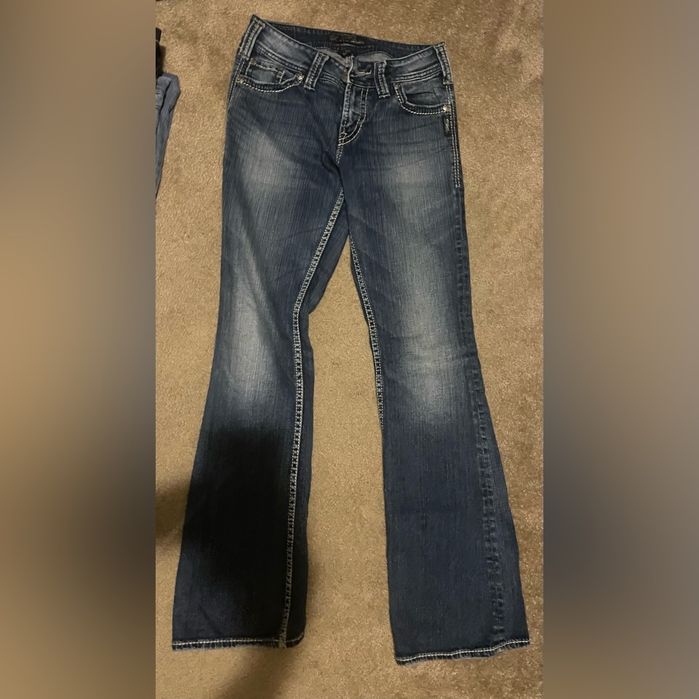 Silver women’s jeans size w26/ L32. Boot cut